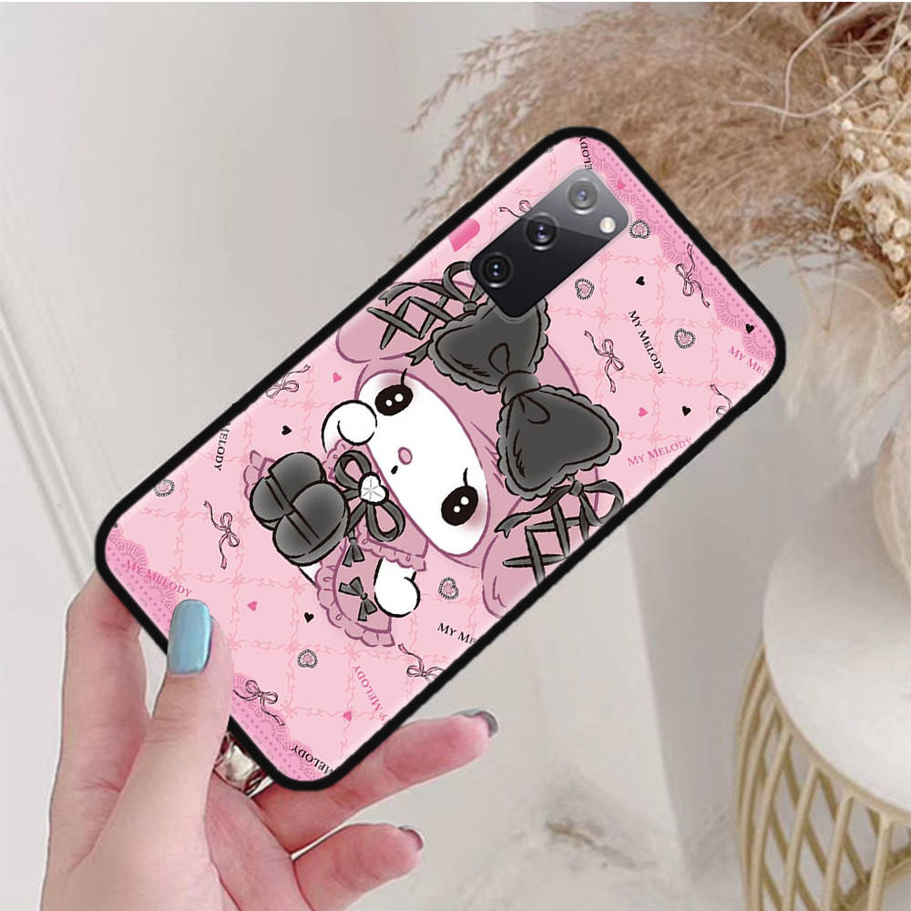 Черный чехол для Xiaomi Poco X6 X4 M5 M6 F5 F6 C65 C55 C50 C51 C40 Pro Redmi 14C A3X 13C 12C 11T 10A 9C Note 7 6 8A Plus L-13 Cute My Melody