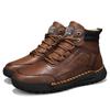 Men's Retro Leisure Shoes Autumn/ Winter Cow Split Leather Men Boots Comfortable Motorcycle Boots Winter Boots