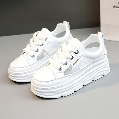 Дизайнерские новые женские дышащие сандалии, летняя повседневная обувь с открытой подошвой и увеличенной платформой, модный тренд, обувь Saft-Sole Board Shoes Mujer