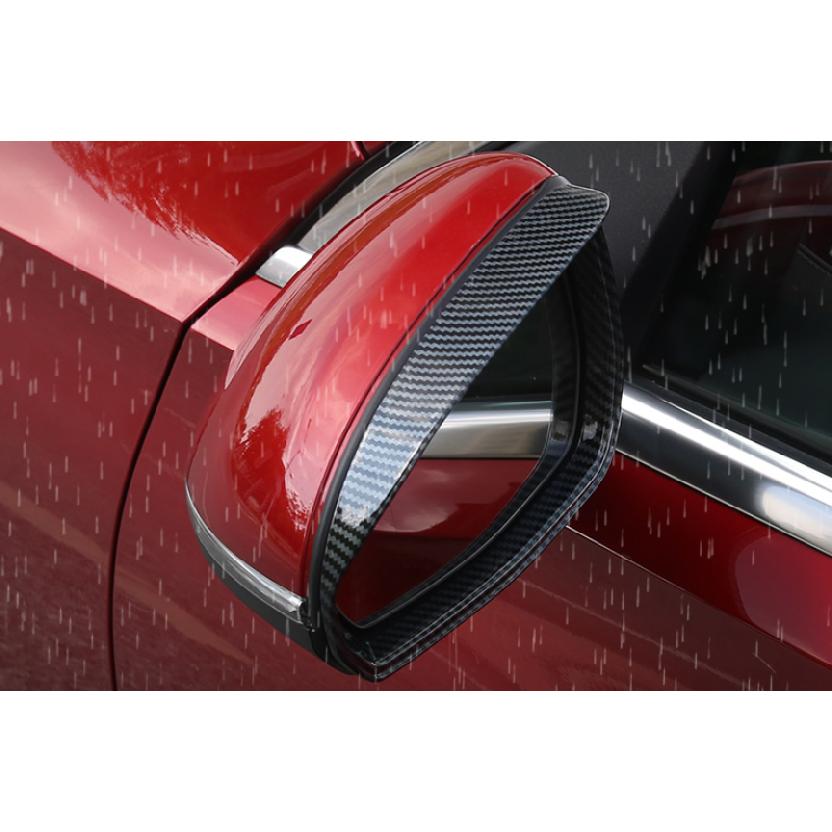 For Benz C-Class 22-23 ABS Carbon Fiber Rearview Mirror Rain Eyebrow Frame Trim