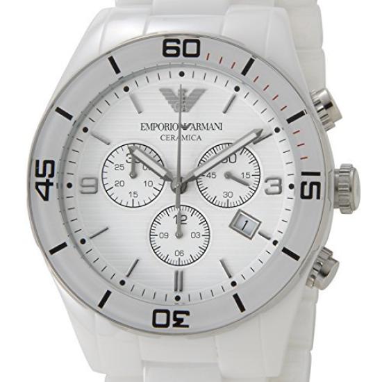 EMPORIO ARMANI Ceramica White Хронограф AR1424 Мужские