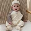 Stylish Long-Sleeve Korean Newborn Jumpsuit for Boys & Girls - Comfortable Spring/Autumn Wear