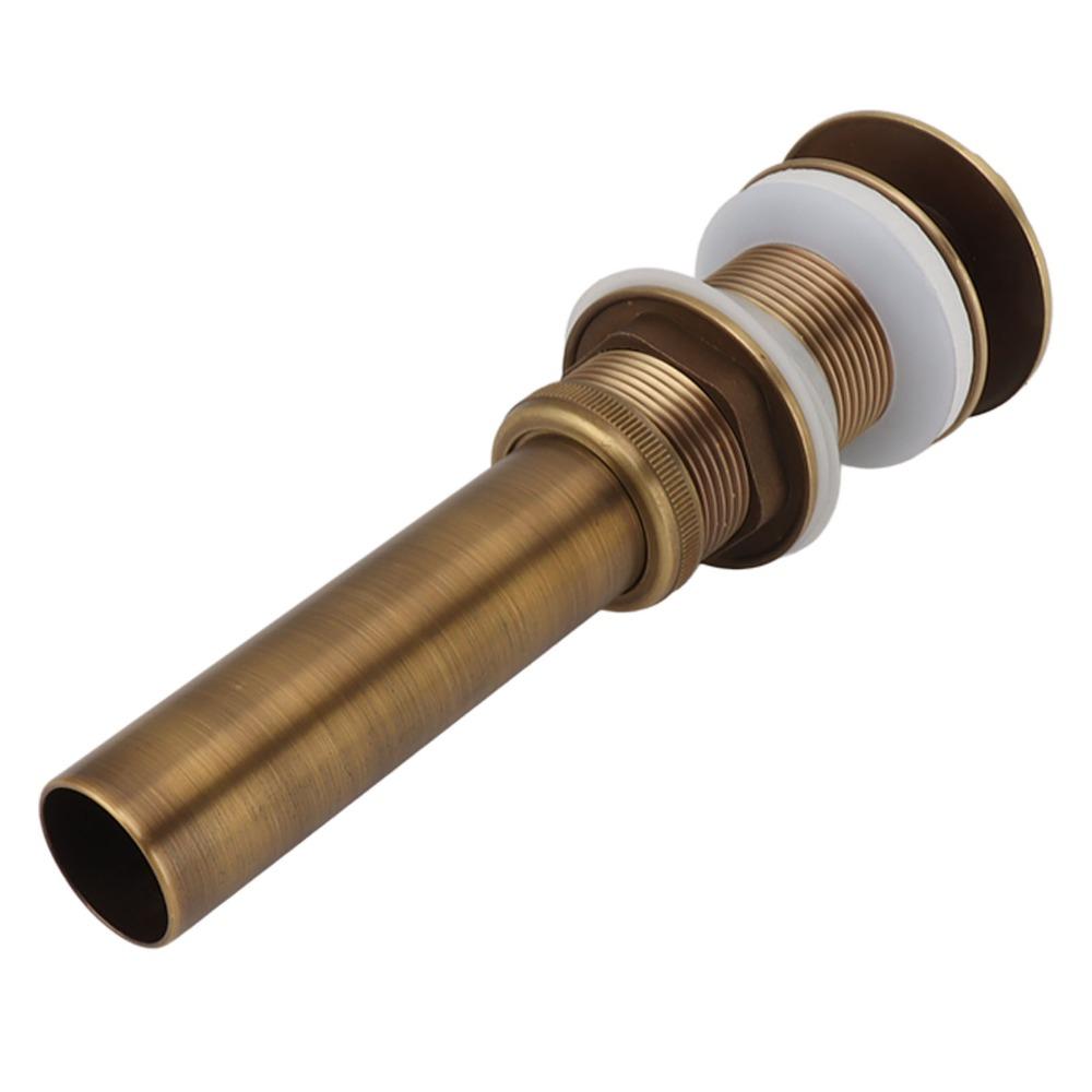 Push Bounce Drain Stopper Brass Sink Drain Elegant Basin Drain Filter  Bathroom Vanity