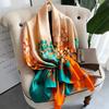 Spring Scarf Women's Luxury Design Polyester Material Smooth Scarf Soft Shawl Beach