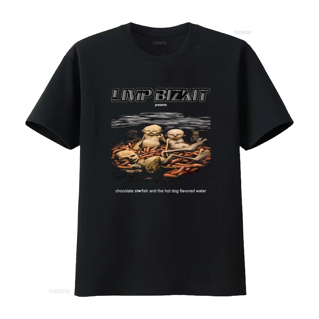 Limp Bizkit Chocolate Starfish And The Hot Dog Flavored Water T Shirt Vm7825 vintage Washed streetwear Stretched Stylish homme