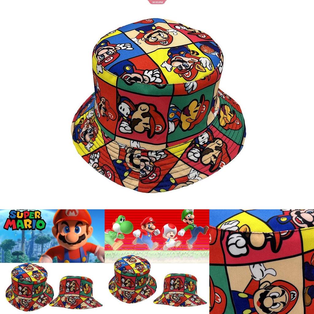 Мультяшная кепка-панама Mario Brothers для улицы, защита от солнца. Идеально для весеннего и осеннего сезонов.