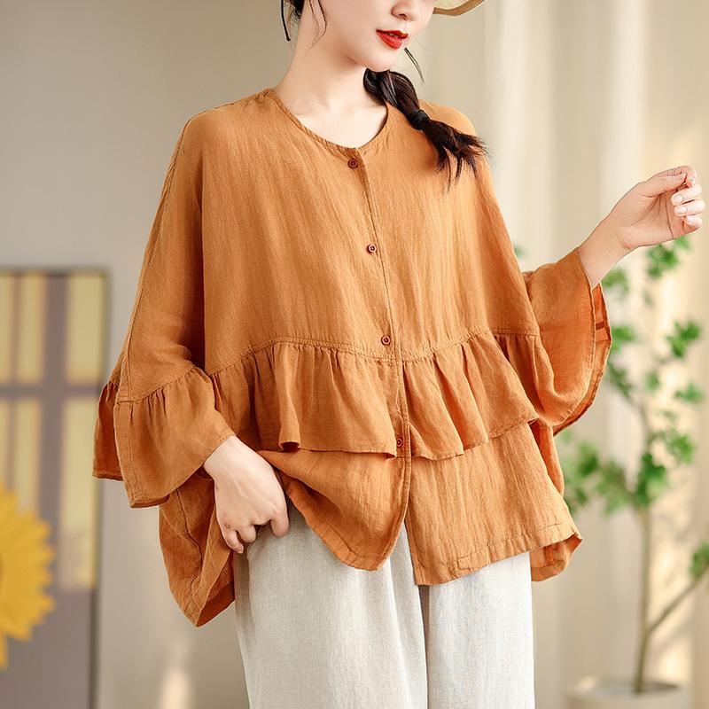 Новая футболка больших размеров, летняя винтажная женская, с коротким рукавом, однотонная, свободная, повседневная, базовая футболка большого размера