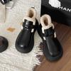 Platform Flats Fur Ankle Boots Winter Warm Women Shoes 2025 Trend Designer New Short Plush Casual Shoes Outdoor Snow Botas Mujer