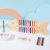 Wooden Montessori Color Matching Game Fish Stick for Toddlers Fine Motor Skills Training Puzzle Toy Early Education  Develop