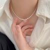 Легкая роскошная жемчужная цепочка на шею, фрагментированное детское ожерелье, разработанное женским меньшинством, высококачественная цепочка для воротника