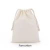 Cotton Drawstring Storage Bag White Canvas Bags for Candy Gift Package Pouch Reusable Home Sundries Organize Dustproof Sacks