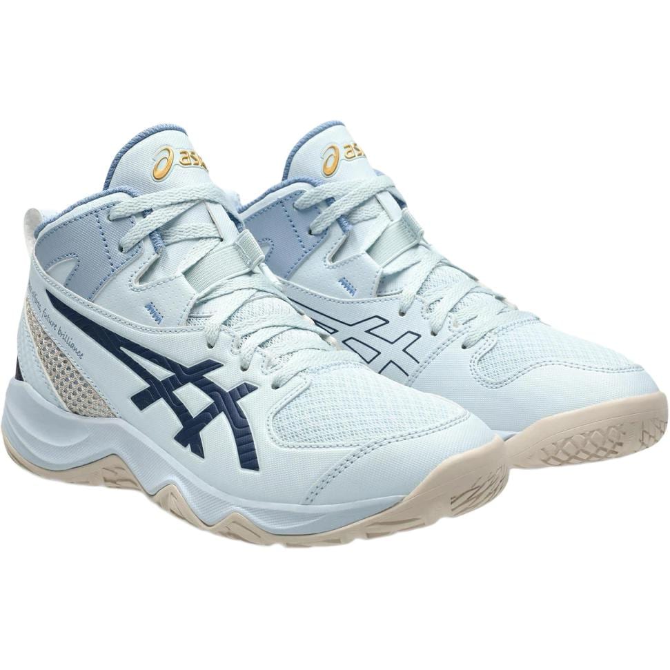 ASICS Mid top Children's Basketball Shoes White Blue Kids' 1064A023-401