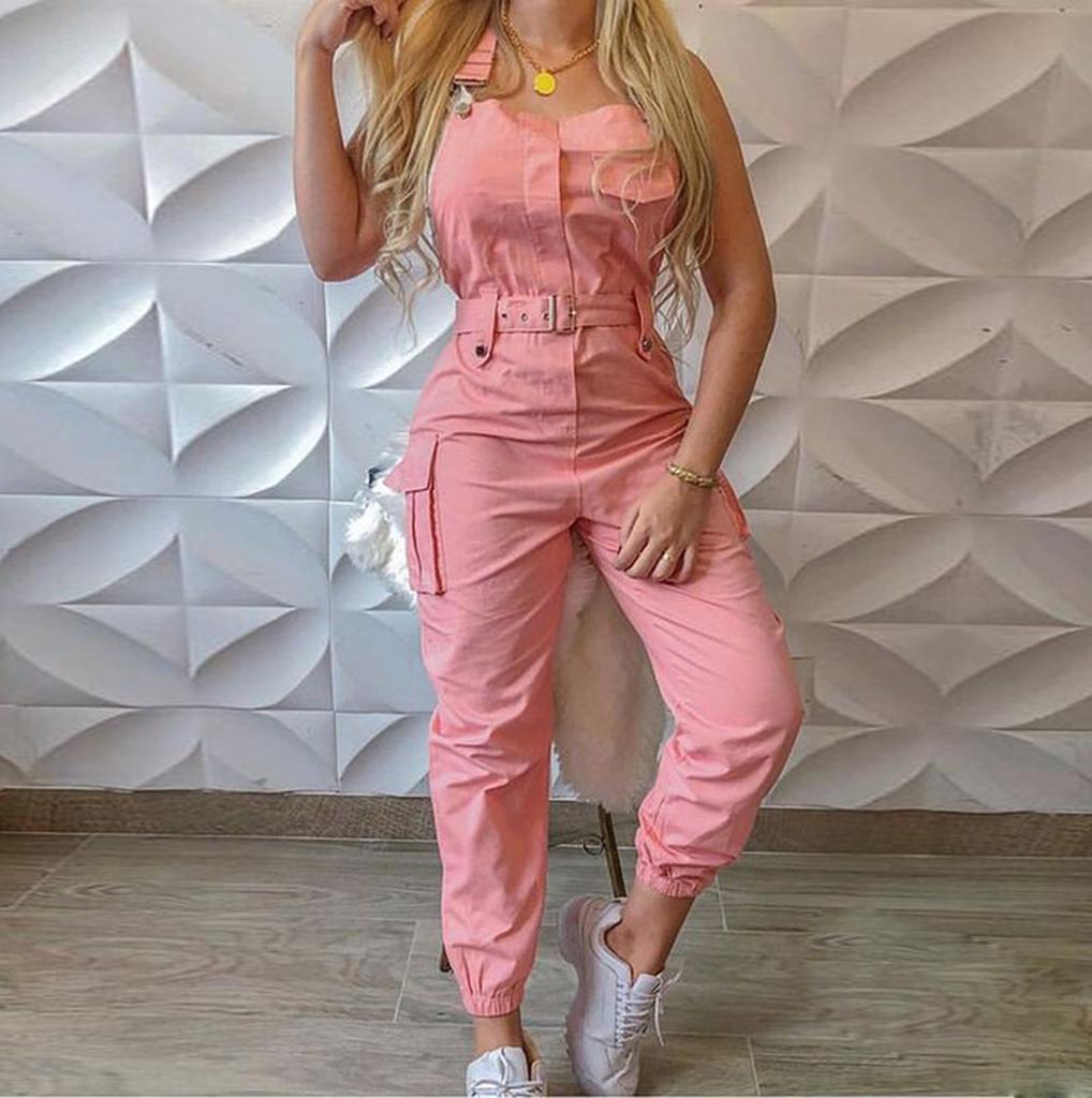 Женский модный повседневный праздничный комбинезон без рукавов с открытой спиной, летний комбинезон с камзолом