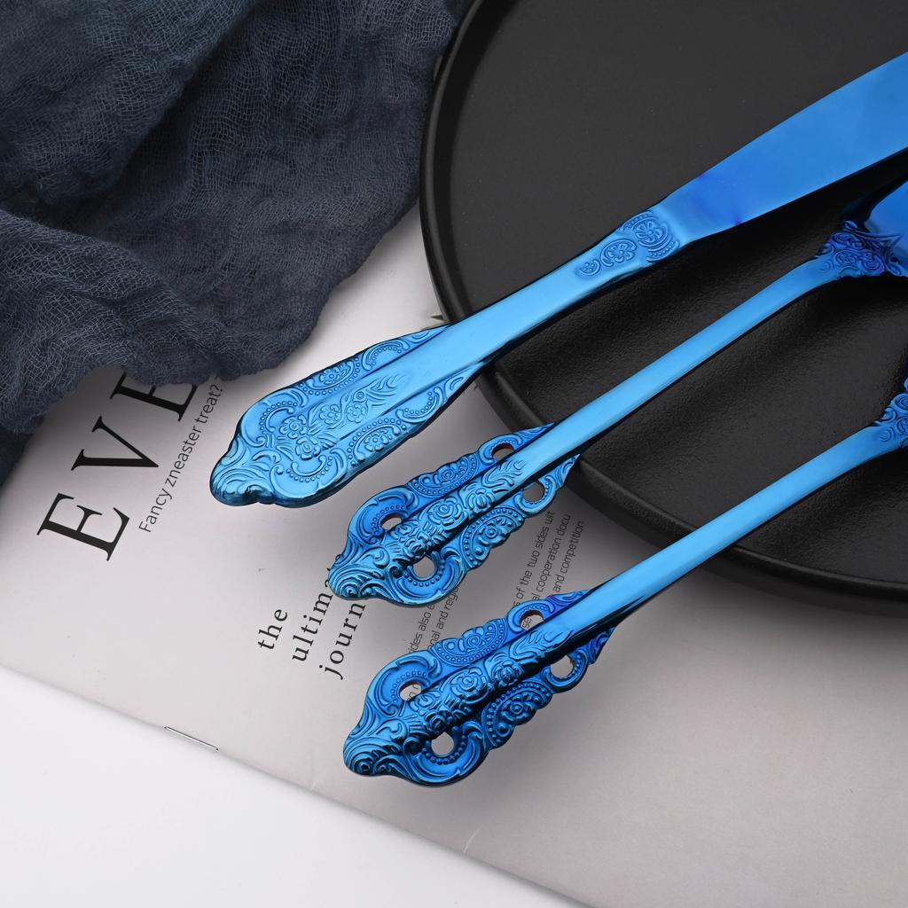 Набор из 6 блестящих золотых чайных ложек из нержавеющей стали 304, роскошные десертные ложки, набор столовых приборов, набор столовых приборов в западном стиле