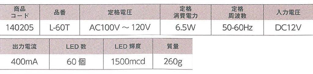 Niigata Seiki SK LED Ring Lighting Device Lighting Point Switching Type L-60T