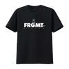 Футболка Fragment Design X Medicom Toy Be Rtee Frgmt Logo для Модных Любителей Уличной Одежды винтажная Стильная с эффектом выцветания