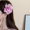 Ретро китайская акриловая заколка для волос с цветочным узором из красной паучьей лилии