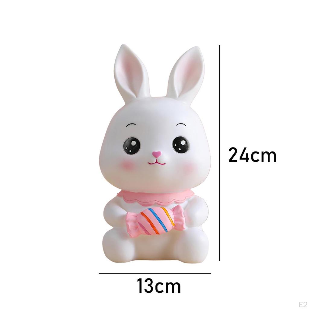 Фигурки кроликов, копилка, настольный милый небьющийся декоративный кролик, банка для экономии денег