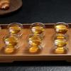 6pcs Set 50ml Heat-Resistant Transparent Double Layer Glass Drinkware Small Kung Fu Tea Cup Tasting Cups Teaware Chinese Teacups
