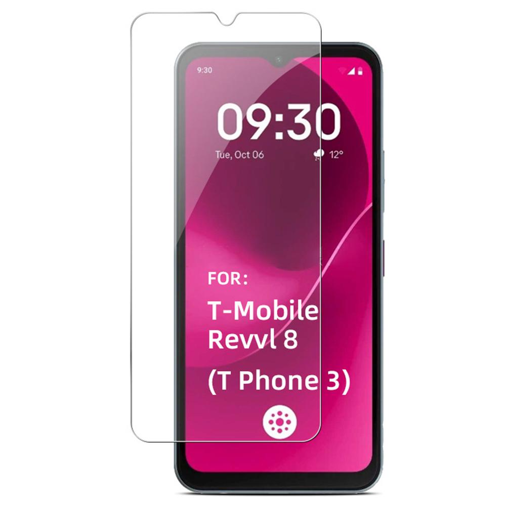For T-Mobile REVVL 8/T Phone 3 Screen Protector 9H High Aluminium-Silicon Glass HD Clear Film
