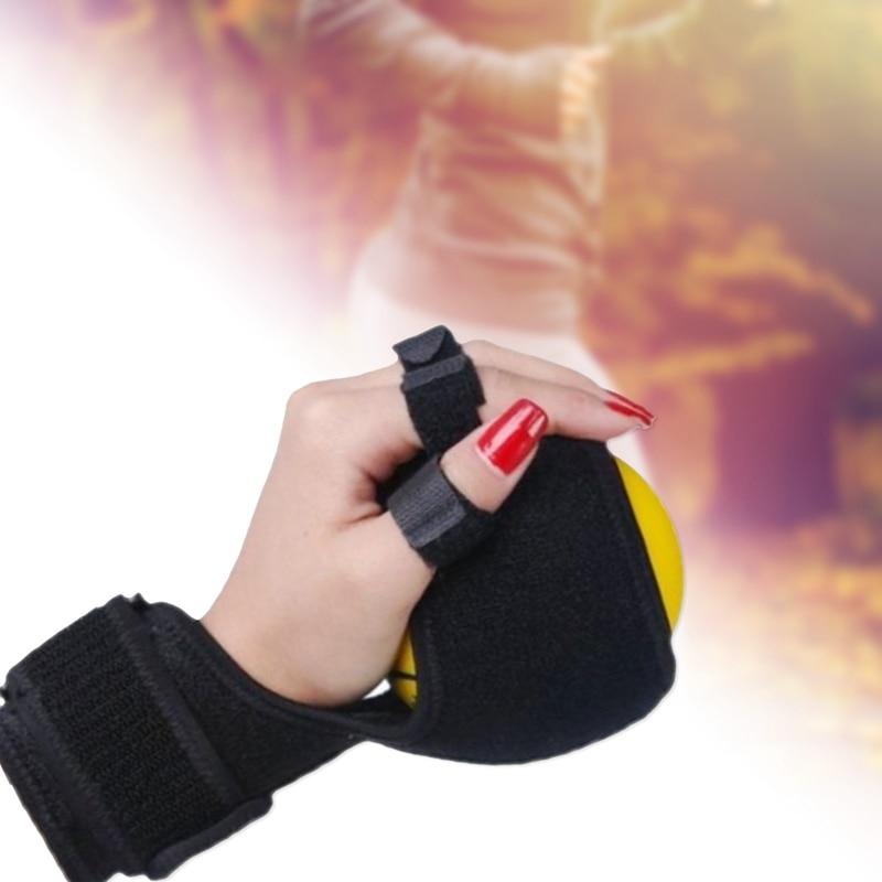 Тренировочная шина с силовым захватом для пальцев Ортез для пальцев Реабилитационное фитнес-оборудование Упражнение Схватывание мяча Фиксаторы