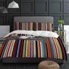 Радужный Геометрический Полосатый Пододеяльник с Наволочкой Настроенное Одеяло 3шт Постельное Белье Покрывало для Одеяла Двуспальная Кровать Домашний Текстиль