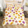 Cute Mushroom Bedding Set Twin Full Size Kids Comforter Cover Set for Teens Duvet Cover Room Decor Quilt Cover with Pillowcases