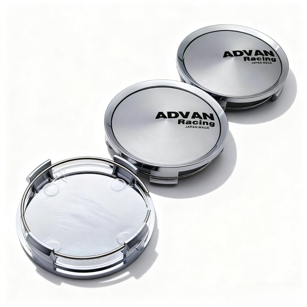 4pcs JDM ADVAN Racing Logo Emblem Badge Car Wheel Center Caps 74MM 69MM Wheels Hub Cap Rim Hubcaps Cover Replace Car Accessories