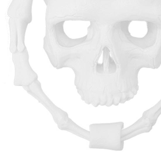 Хэллоуинский дверной молоток в виде черепа с крепежом Готический жуткий череп Молоток для входной двери ворот Ручка Кольцо для тяги Домашнее украшение Дверные аксессуары