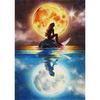 Алмазная картина Мультфильм Луна Русалка Алмазная вышивка Мультфильм горный хрусталь Картина Вышивка крестом