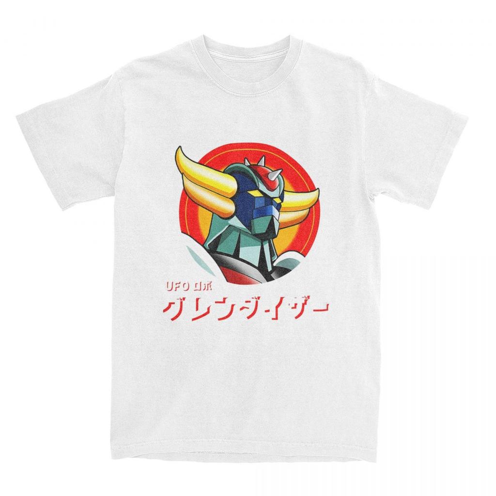 Japanese Goldrake Anime T Shirt Men Vintage Manga Funny Cotton T-Shirts Summer O-Neck Harajuku Tees Wholesale Oversized Clothes