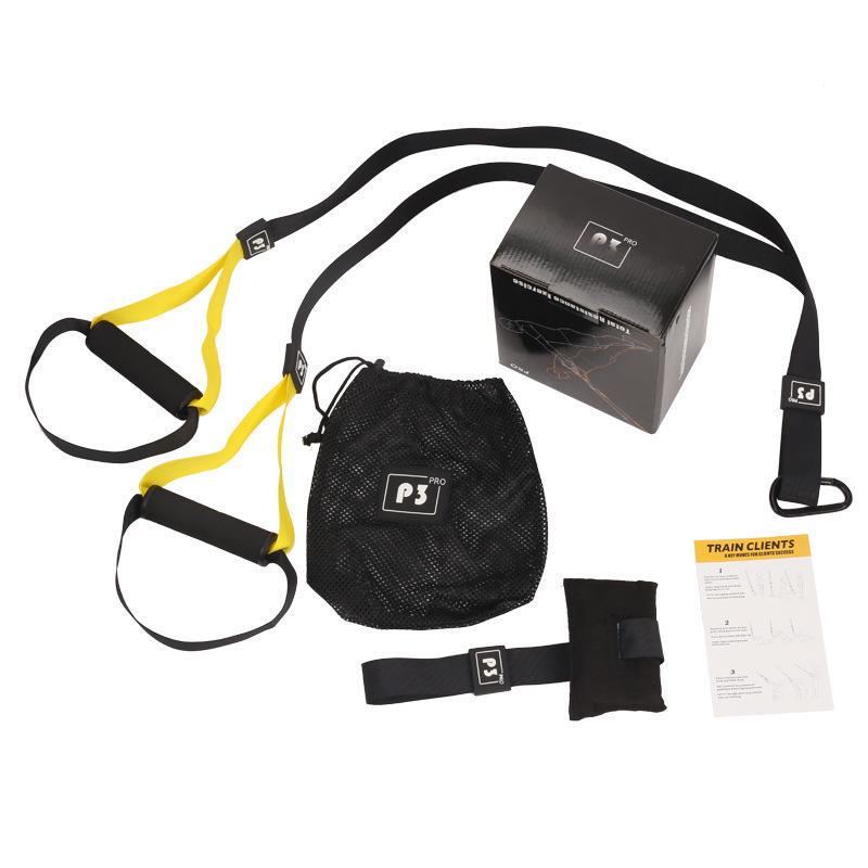 TRX Suspension Straps & Resistance Bands Set: Fitness Training Kit & Pull-Up Bar
