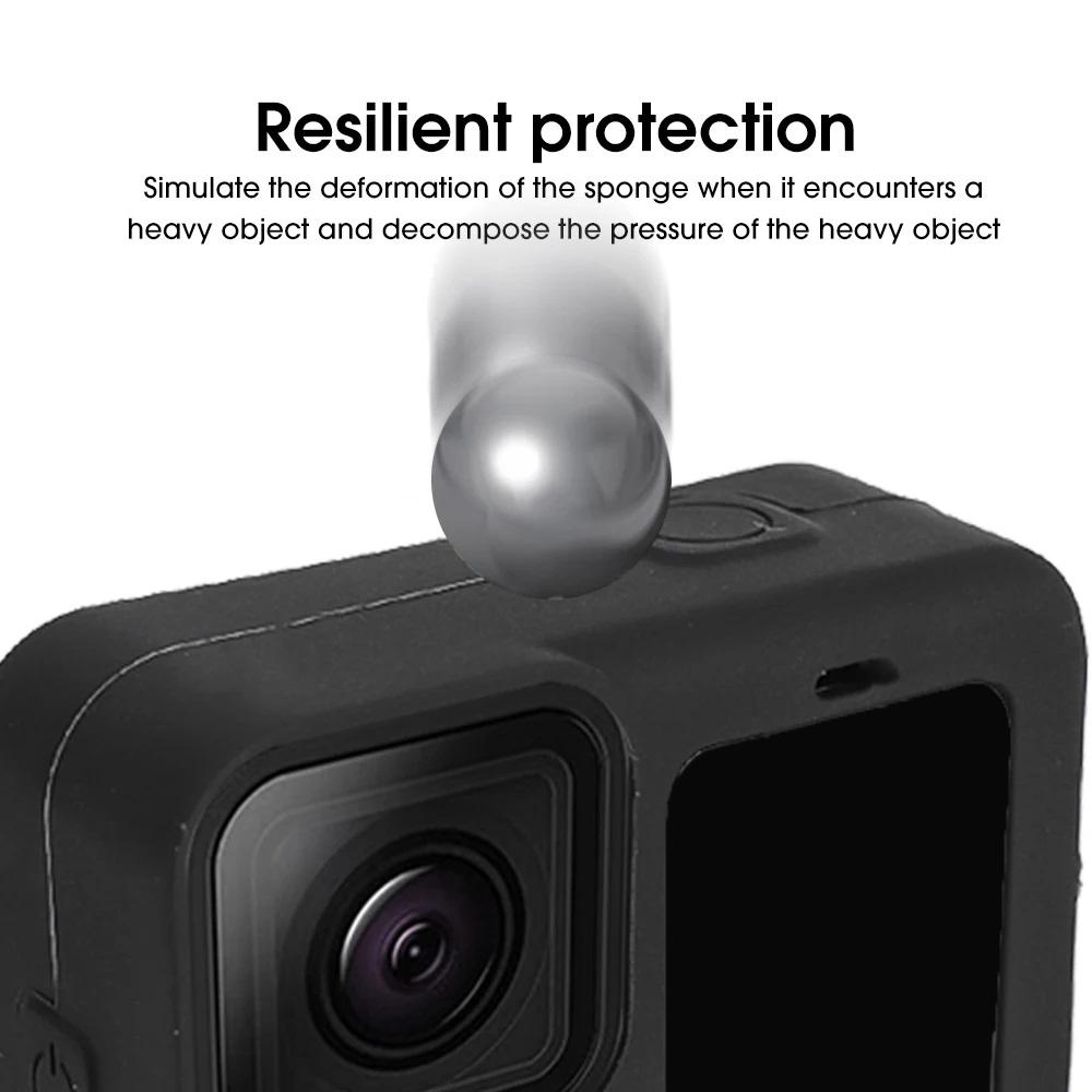 Мягкий силиконовый защитный чехол для камеры GoPro Hero 12 11 10 9, полный корпус, защитная оболочка с ремешком для GoPro 12 11 10