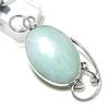 Natural Aquamarine Gemstone Handmade 925 Sterling Silver Pendant 2.29" s6S12