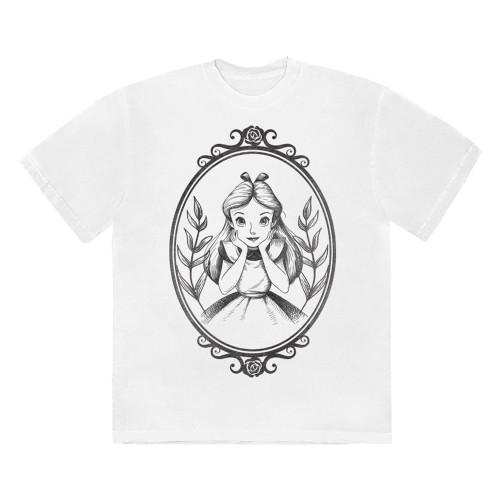 Alice In Wonderland Unisex Adult Alice Bordered T-Shirt