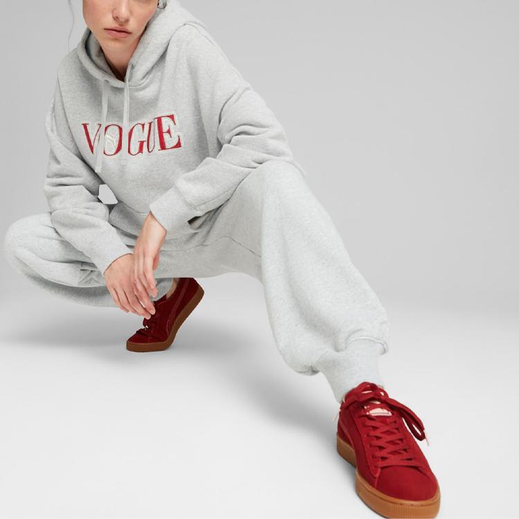 Puma X Vogue Collaboration однотонные спортивные брюки с логотипом и буквами, женские плавки, серые 536693-04