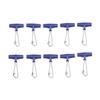 10pcs Top Barb S/L Plastic Head Swivel With Hooked Fishing Sinker Slip Clip Hook Balance Clear Snap