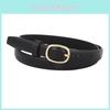 Womens Retro Denim Waist Belt Pu Leather With Adjustable Pin Buckle For Office Looks