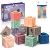 Soft Stacking Blocks for Baby Montessori Sensory Teethers Toys