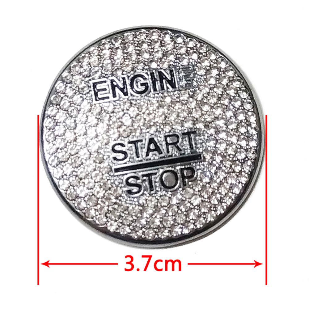 Для Mercedes Benz E Class W213 2016-2019 Двигатель Старт Стоп Кнопка зажигания Переключатель Ремонт Модификация Искусственный Кристалл Алмаз Наклейка