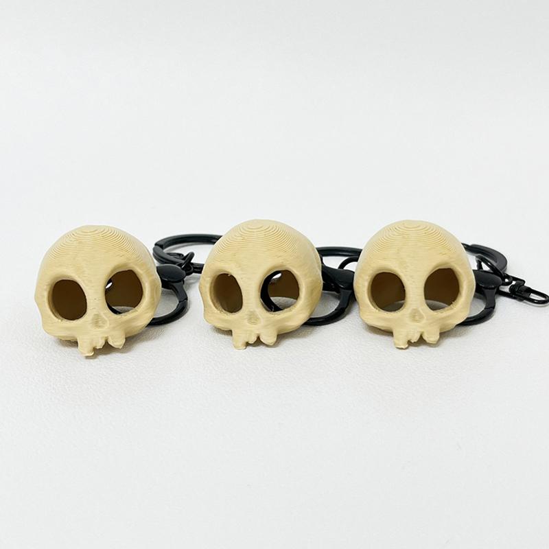 3D Printed Skull Keychain Pendant Creative Design Decoration Bag Accessories Charm Fashion Gift