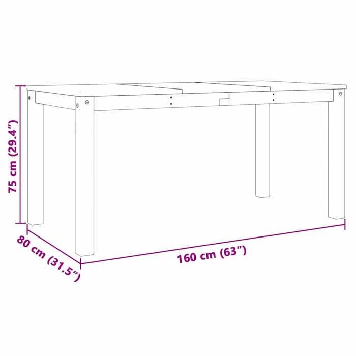 VidaXL Panama Dining Set 5 Pcs Grey Solid Pine Wood, Dining Table Set, Kitchen Table and Chairs, 3345180