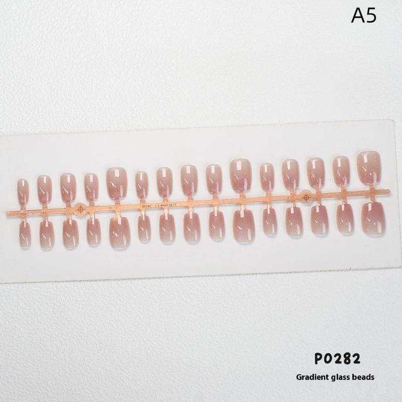 Носимый маникюр DIY шарм для ногтей нейл-арт маникюрная декорация 30 шт. однотонные градиентные накладные ногти ношение брони