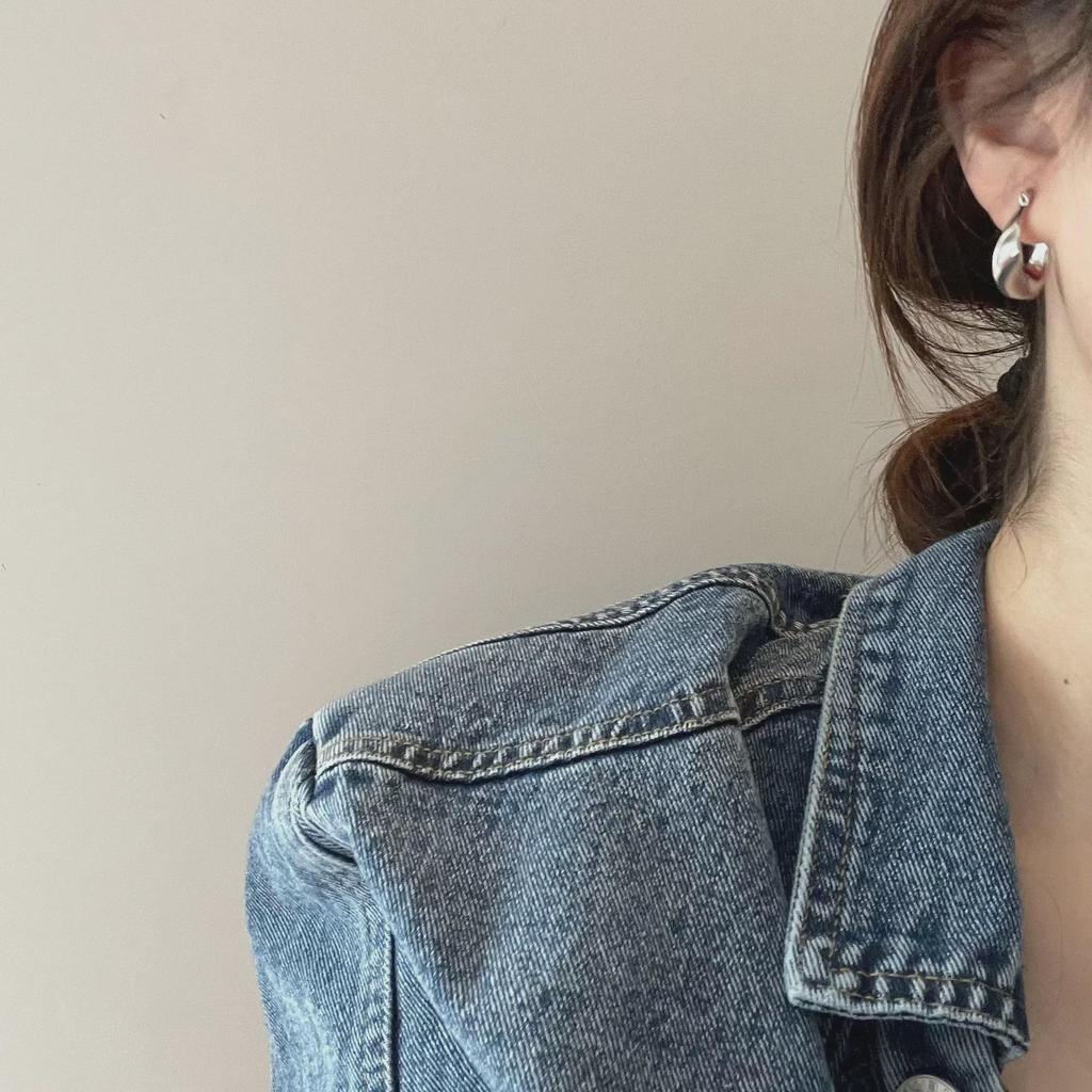 Европейские и американские серьги-иглы из серебра 925 пробы с геометрическим узором и витой темперой в стиле ретро