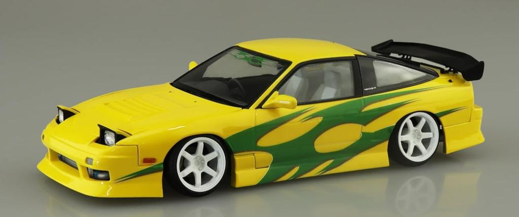 AOSHIMA Серия The Tuned Car Nissan URAS RPS13 180SX Пластиковая Модель Автомобиля 1/24 №97 '96 Вер.1
