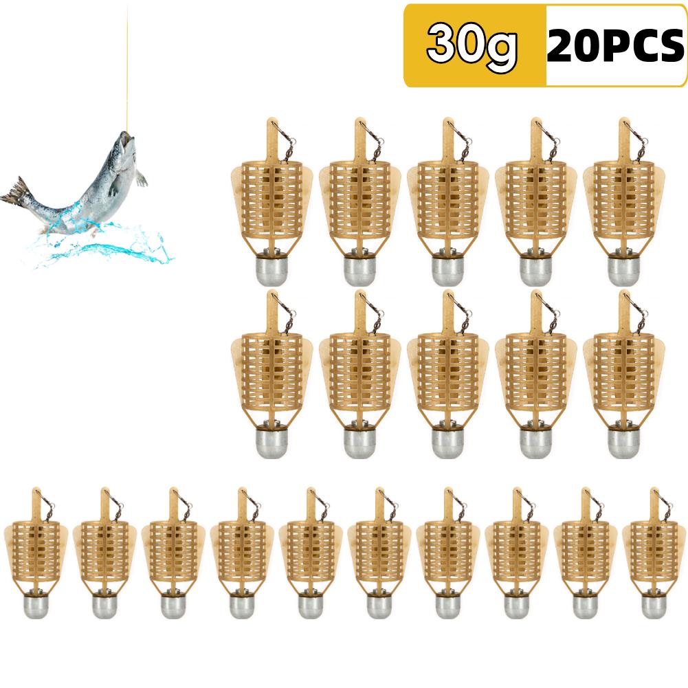 5/10/20 шт. Рыболовная кормушка, клетка для прикормки, рыболовная приманка, крючки с железной головкой, компоненты корзины-кормушки, клетка для прикормки для карпа, рыболовная деталь