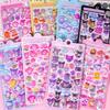 Милые светящиеся 3D рельефные стикеры Sanrio Куроми Синнаморолл Моя Мелоди Пузырчатые наклейки Мультяшные стикеры-украшения для награды Игрушки