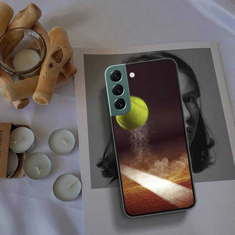 Теннисная ракетка Теннисный мяч Чехол для телефона Для Samsung Galaxy S22 S25 Ultra S21 S10 Plus S26 Edge S20 S23 S24 FE Чехол Силиконовый Так