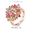 Sace Gems Классическое роскошное многоцветное кольцо с цирконом, женские ювелирные изделия, свадебный подарок для вечеринки