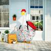 Porch Goose Outfit Back To School Goose Costume Yard Goose Statue Clothes for 15" or 23" Goose Statue Lawn Garden Decoration